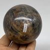 WatanGems 1.1 lbs, 2.8", 70mm, Natural Black Moonstone Sphere Ball Gemstone, Polished, Home Decor, Collectible from Afghanistan, B37522
