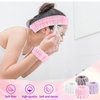 Face Wash Spa Headband and Wristband Set, headband for washing face for 12 pcs Face Wash Headband Wristband Set, Spa Headband Makeup Skincare Headbands Wrist Bands for Washing Face