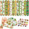 48 PCS Sloth Party Favors 24PCS Tattoos Stickers 24PCS Slap Bracelets Wristbands Perfect for Sloth Themed Birthday Baby Showers or Classroom Rewards Ideal Decor and Gifts for Girls and Boys