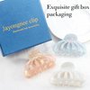 Jayongnee clip Shell Hair Claw Clips Strong Hold Big Hair Jaw Clips for Thick Hair - Bohemian claw clip with Thin Hair Design, Hair Claw Clips for Fashionable Looks - Firm and Attractive
