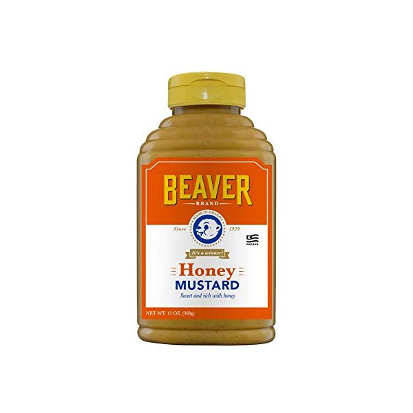 Beaver Sweet Honey Mustard, 13 Ounce Squeeze Bottle