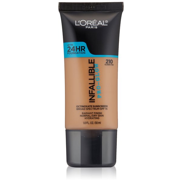 L'Oréal Paris Infallible Pro-Glow Foundation, Classic Tan, 1 fl. oz.