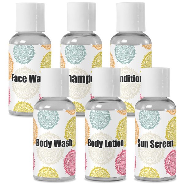 Personalized Doily Pattern Travel Bottles
