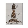 Nautical Lighthouse Light House Stencil Template Reusable for Painting on Walls, Wood, Arts and Crafts (35) - 5.5 x 8.5 Inches