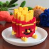 Food Building Blocks Set Toys Mini Building Blocks Fast Food Building Bricks Toy Micro Block Building Set Gift for Kids and Adults-234 PCS(French Fries)