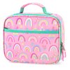 mibasies Kids Lunch Box for Girls and Boys, Insulated and Reusable Lunch Bag, Pink Rainbow