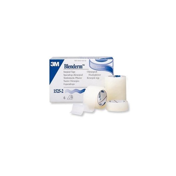 3M BLENDERM 1"x5Yd Clear Surgical Plastic / RC Airplane Hinge Tape 6-PACK 1525-1 LF Waterproof Hypoallergenic USA