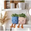 NatureMan Stuffed Plants Succulent Plush, Soft Fluffy Toy Succulent Plants Friend Throw Pillow,Succulents Plushies Pillow Toy Room (Blue)