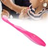 Professional Children Toothbrush, Extra Soft Hair Anti-Slip Kids Toothbrush for 8-12 Years Old Child(Rose Red)