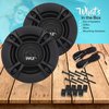 Pyle 3-Way Universal Car Stereo Speakers-240W 5.25" Triaxial Loud Pro Audio Car Speaker-Universal OEM Quick Replacement Component Speaker Vehicle Door/Side Panel Mount Compatible PL513BK (Pair), Black