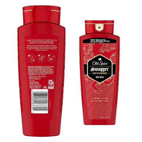 Purifying Gifts and Goods Old Spice Swagger Bundle - Old Spice Swagger Body Wash with Old Spice Swagger Deodorant and 2 Mens Loofah Sponge | Body Care Set for Guys | Great for College, Gym, Travel,