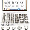 ZIPCCI Hose Clamp Assortment, 45 Pack Stainless Steel Hose Clamps Kit Worm Gear Fuel Line Pipe Clamps (1/4 in to 1-1/8 in)