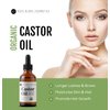 Kate Blanc Cosmetics Castor Oil (2oz), USDA Certified Organic, 100% Pure, Cold Pressed, Hexane Free. Stimulate Growth for Eyelashes, Eyebrows, Hair. Skin Moisturizer & Hair Treatment Starter Kit