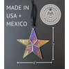 Handmade Iridescent Stained Glass Star with Heartfelt Thank You Message - Thank You Gift for Someone Special/Appreciation Gift/Gratitude Gift for Friends, Neighbors/Colleagues (Thank You)