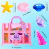 NHBTYKL 28 Pcs Colorful Diving Gem Pool Toys Set with Treasure Pirate Box Summer Swimming Gem Pirate Diving Toys Underwater Toy for Pool Use Treasures Gift Sets (Multicolor 30-40mm)