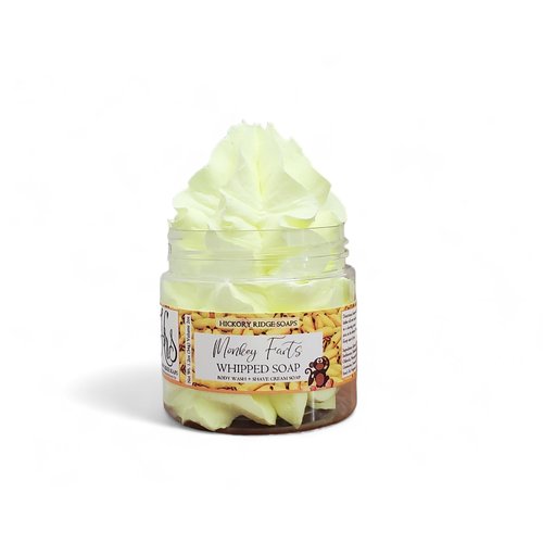 Monkey Farts Whipped Soap, Whipped Body Wash, Whipped Shaving Cream, Handmade, Sulfate, Phthalate, and Paraben Free (Small)