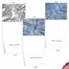 10 Assorted 'Snow Tops' Season's Greetings Cards with Envelopes Small 4 x 5.12 inch, Holiday Note Cards with Snow-Covered Branches and Tree Tops, Stationery Set for Holidays, Winter, Parties M9632XSG