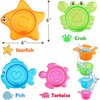 iPlay, iLearn Baby Bath Toys w/ Organizer, Water Squirting Octopus, Wind Up Swimming Turtle, Bathtub & Shower, Stacking Cups, Gift for 6, 9, 12, 18 Months 1, 2, 3 Years, Toddlers, Girls, Boys & Kids
