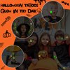 U-Goforst 200 Sheets Halloween Tattoos for Kids, Glow in The Dark Halloween Party Favors, Halloween Temporary Tattoos Goodie Goody, Halloween Treats Bag Stuffers Gift Bulk