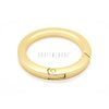 CRAFTMEMORE Metal O Ring Spring Opening Purse Making Snap Angle-Edge O-Rings Clip Key Ring Holder 2pcs SCOF (1 1/2 Inch, Gold)