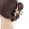 Leadigol 2PCS Alloy Butterfly Hair Clip,Rhinestone Butterfly Hair Clip Geometric Shape Hair Claw Clips for Women