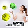 Skywin Workout Dice - 1 Pack, Yellow, Fun Exercise Dice for Solo or Group Classes, 6-Sided Foam Fitness Dice Great Dynamic Exercise Equipment
