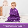 Sensory Body Sock for Kids,Sensory Sack for Relaxation, Focus,Sensory Integration,Body Sock (Medium 47''×27'' Purple)