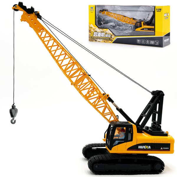 Gemini&Genius Crane Toys for Kids, Construction Vehicles Crane, Truck Toy Construction Equipment - Ideal Gift for Kids, 1:35 Scale-15 Length