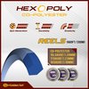 Golden Set Hex Poly 17g (1.23mm), Reel (660ft/200m), Polyester Tennis String (Silver)