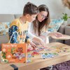 Forest Party Jumbo 48 Piece Puzzles for Kids Ages 4-6, Educational Preschool Floor Puzzles for Kids Ages 3-5 with Bonus Puzzle Sticker Sheets, Ideal Learning Toy Gift for Kids Ages 8-10