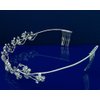 Silver Bridal Tiara Prom Crystal Rhinestone Flower Wedding Party Accessory T2