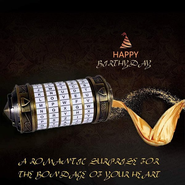 WHRMQ The Mini Da Vinci Code Cryptex Lock,Revomaze,Toy Interesting Gifts for Her or Him to All Festivals Occasions Such as Birthday or The Other Annversary.