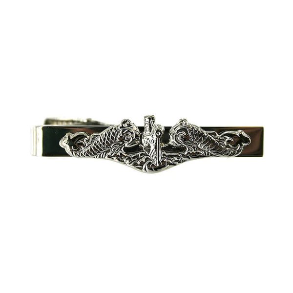 VANGUARD Navy TIE Clasp: Enlisted with Submarine Dolphin Insignia