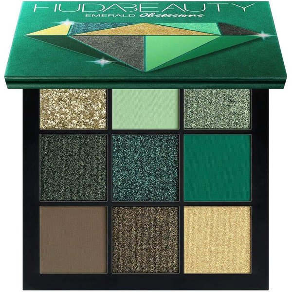 Exclusive New HUDA BEAUTY Obsessions Eyeshadow Palette (Emerald)