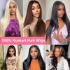 LATTIXXIA 6x5 Wear and Go Glueless Wigs Human Hair Pre Plucked Pre Cut HD 200% Density Lace Straight Lace Front Wigs Human Hair Glueless Lace Front Wigs For Women 28 Inch