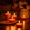 Beeswax Tealight Candles, Tea Lights Candles 12 Pack 4 Hours of Each, Natural Beeswax Tealights for Home Decor & Ambiance, Long-Lasting & Eco-Friendly