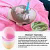 Rowcay 5 Pieces Diy Silicone Mask Mixing Bowls, 3.93-Inch Microwaveable Home Mask Bowls for Facial Masks, Mud Masks and Other Skin Care Products (5 Colors)