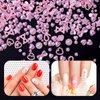 500Pcs Pink Pearls Heart Nail Charms Mixed Styles Flatback Heart Bowknots Star Cute Assorted Pink Pearls Heart Beads 3D Nail Art Charms Material Embellishments for Nail Art DIY Crafts Accessories