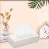 Phineoly Clear Acrylic Tissue Box Holder, Rectangle Dispenser Tissue Box Cover for Bathroom, Bedroom Dresser, Countertop, Desk