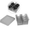 Limit Comb Storage Box Comb Storage Case Clipper Comb Holder Hair Clipper Rack for Hair Trimmers Clippers Salon Hairdressing Tool Transparent Gray