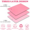MIDELONG Disposable Nail Art Table Towels Mat 3 Ply Tissue Waterproof Nail Tips Art Paper 13" x 18" Waterproof Clean Pads Foldable Nail Tips Art Table Cushion for Salons Pink, 20 Pcs