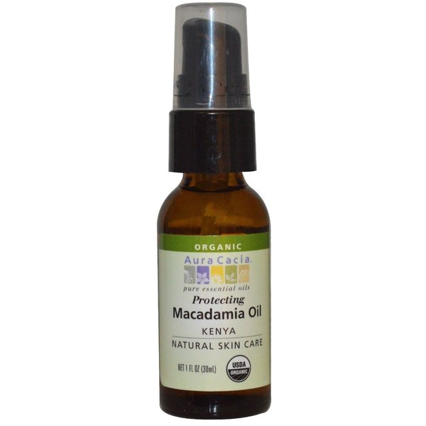 Aura Cacia Macadamia Oil Certified Organic 1 Oz