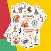 Crazy Night Circus Party Temporary Tattoos - 78 Styles,Circus Theme Party Decorations,Carnival Party Favors for Kids,Circus Birthday Party Supplies