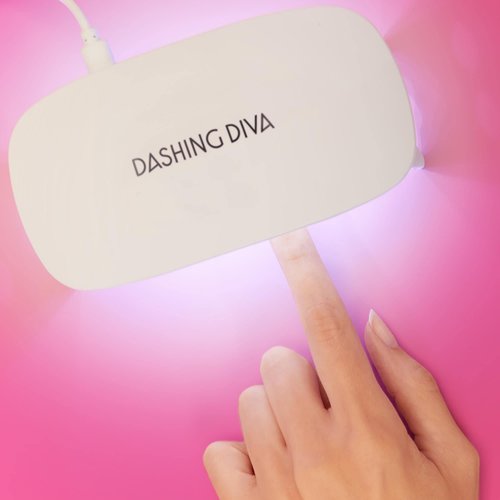 Dashing Diva Mini LED Gel Nail Lamp - Compact and Portable LED Nail Light for Gel Nails - Universal USB LED Lamp For Curing Semicured Nails & All Gel Nail Products