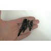 Small tiny black metal filigree hair pin alligator clip barrette for fine thin (Clip quantity: 2 clips, Pattern: 2.4 inches)