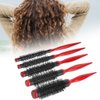 Round Styling Hair Brush, Mini Roller Hair Brush, Nylon Bristles Roller Comb Hair Styling Brush Comb with Wooden Pointed Tip Handle for Styling Curling Curly Wavy Thick(12)