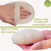 2 Pack Exfoliating Shower Loofah Sponge Pads, Body Scrubber for Men Women Removing Dead Skin, Made with Natural Luffa and Terry Cloth, 5.9x3.7IN Loofahs Mesh Pouf Body Glove for Bath Spa
