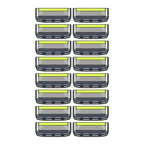 Dorco Pace 5 Pro Razors - Shaving System For Men with Trimmer - 16 Refill Cartridge Set