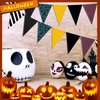 WinnerWhy 5 Pcs Nightmare Before Xmas Party Decorations Nightmare Theme Birthday Banner Horrible Birthday Party Decorations Felt Ball Pennant Garland for Christmas Halloween Birthday Party Supplies