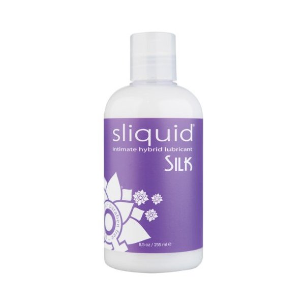 Sliquid Silk Hybrid Lube Glycerine &amp; Paraben Free - 8.5 oz Bottle
